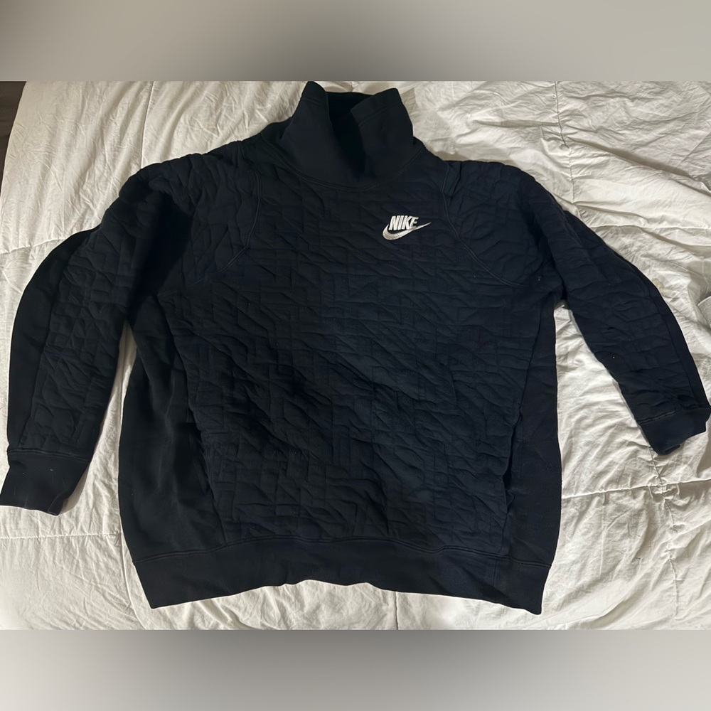 Nike black turtleneck sweater with pockets